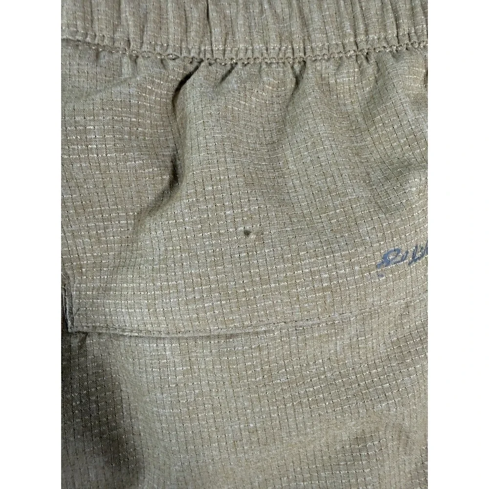 Eddie Bauer Shorts Mens 2XL Brown Travex Pull‎ On Hiking Outdoor